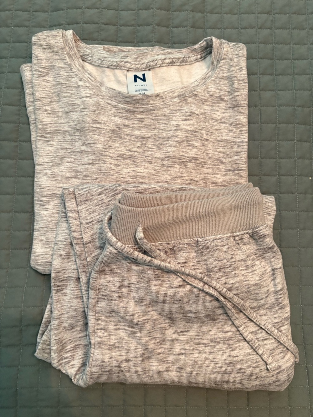 Natori Light Gray Lounge Pajama Set | Size M